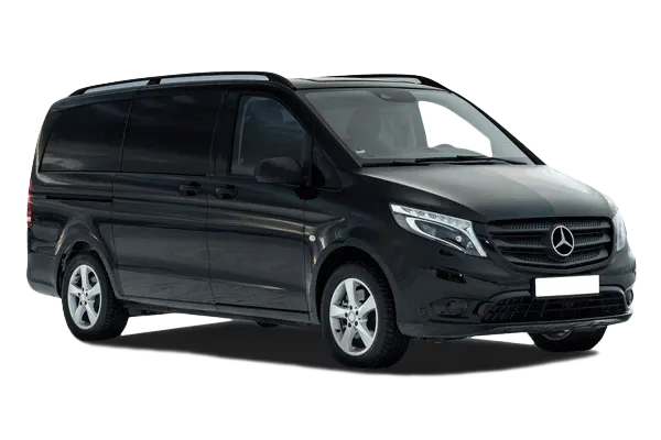 Mercedes Vito noir, navette minibus VTC pour groupes et familles